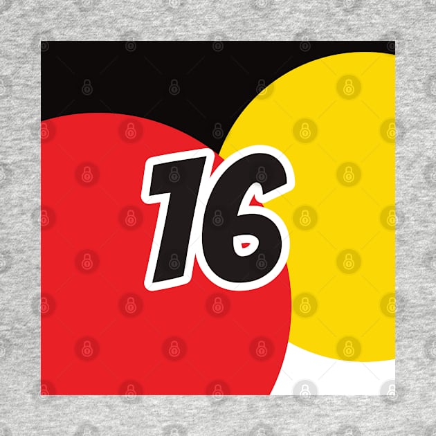 Charles Leclerc Coloured Circles - Driver Number by GreazyL